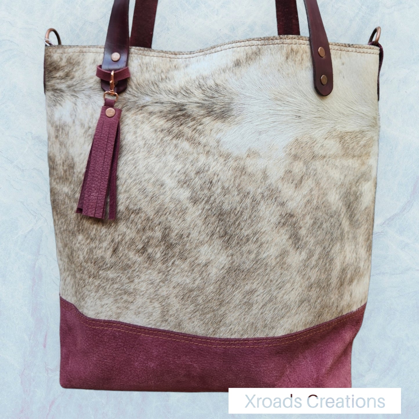 Basic+ Tote - Raspberry & Brindle