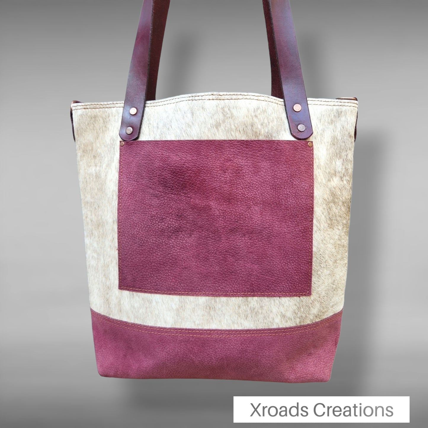 Basic+ Tote - Raspberry & Brindle