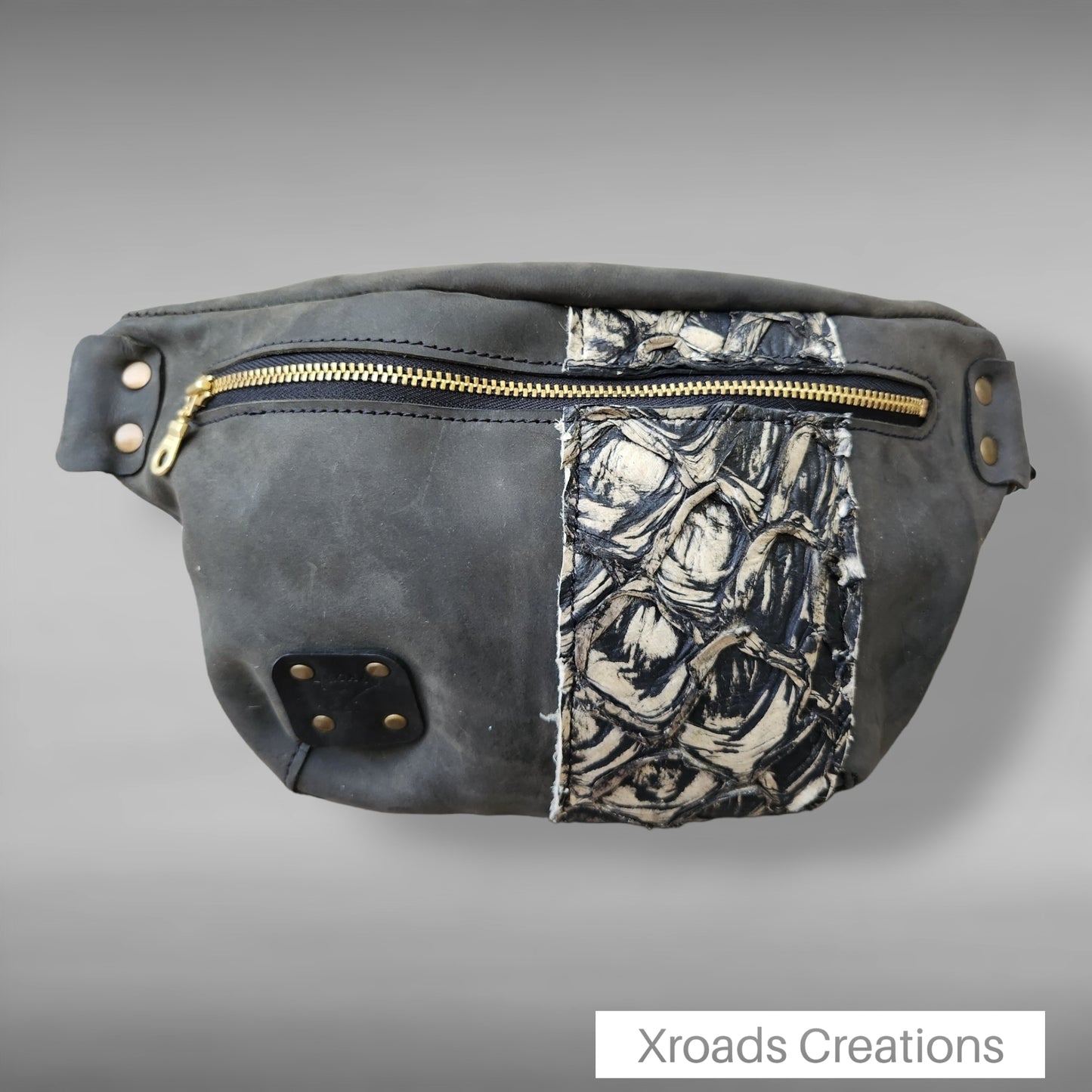 The Bum Bag - Black & Pirarucu