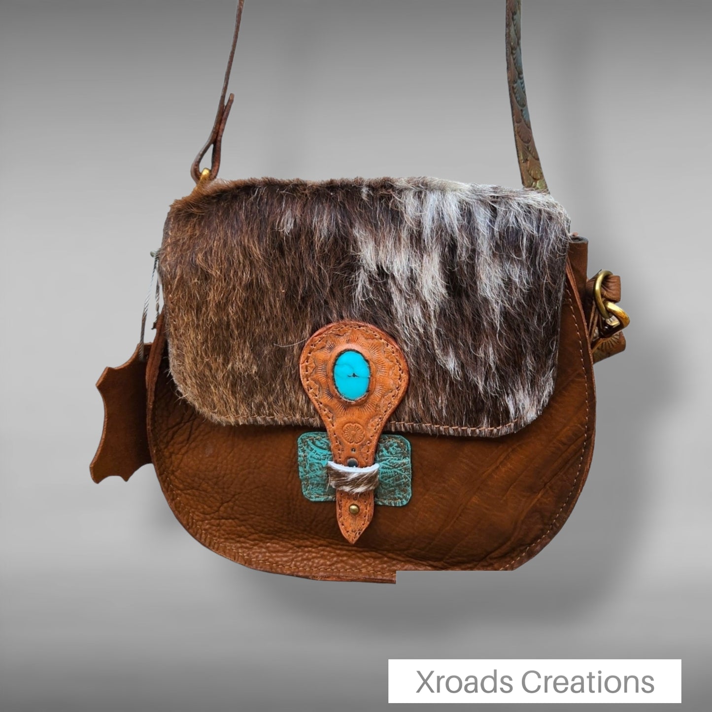 The Salley - Brown and Turquoise