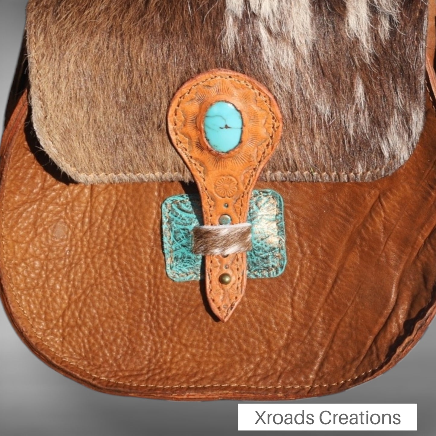 The Salley - Brown and Turquoise