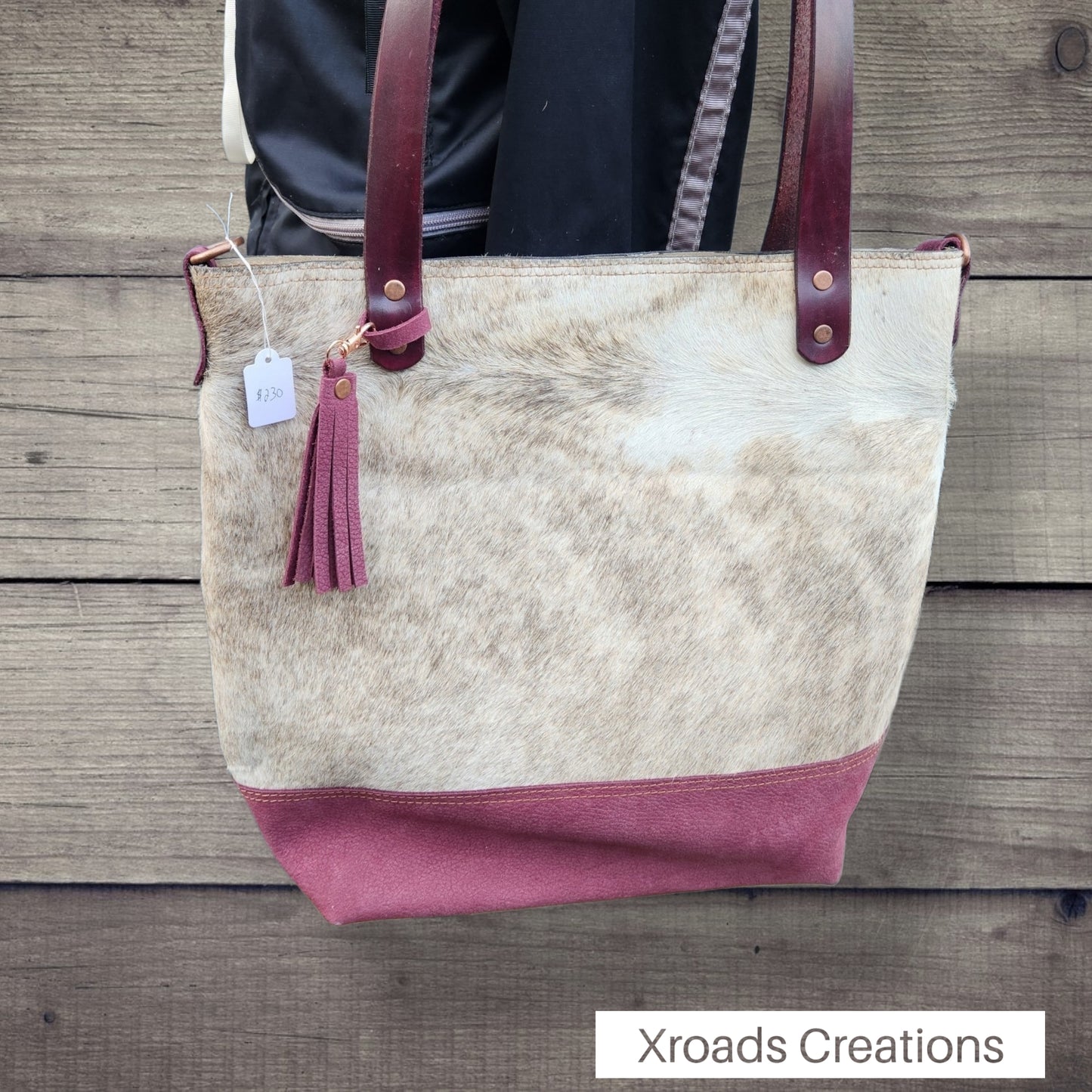 Basic+ Tote - Raspberry & Brindle