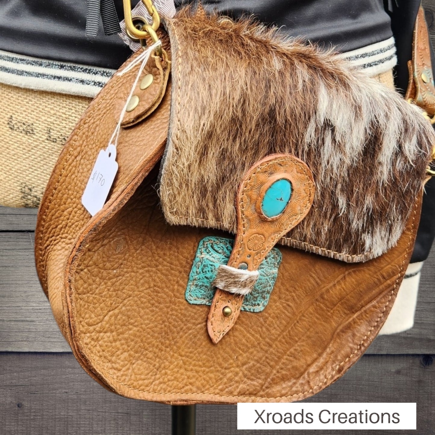 The Salley - Brown and Turquoise