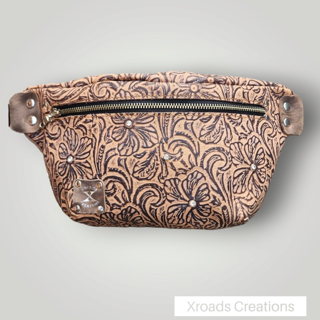 The Bum Bag - Embossed Flower