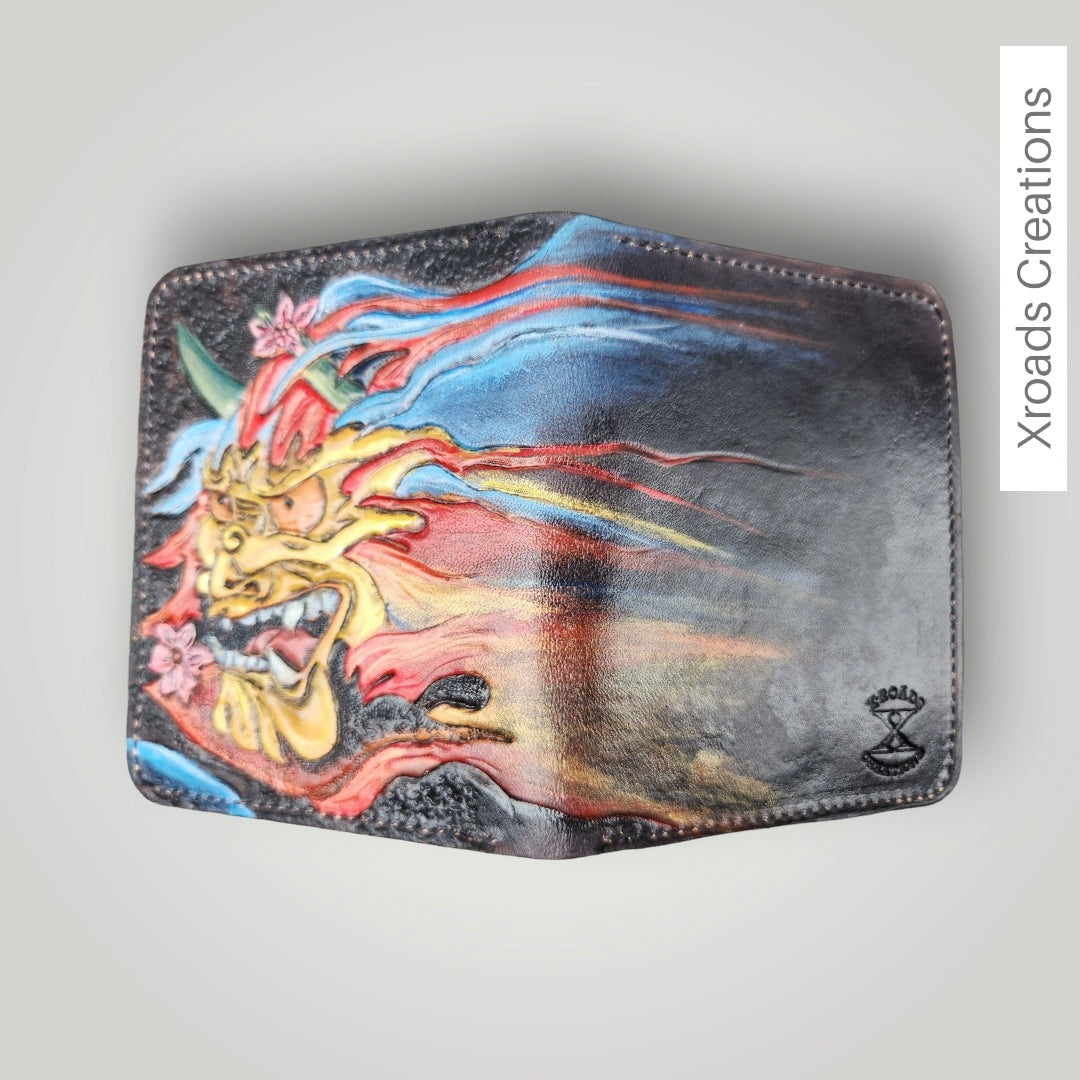 Hanya Folding Wallet- Hand Tooled