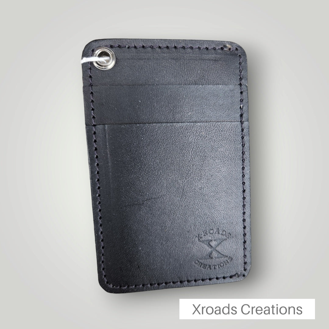 Skeleton Rose - Mini Vertical Tooled Wallet