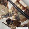 The Bum Bag - Hair on shiny with hearts