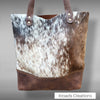 Basic Tote - Salt & Pepper Brown w Embossed Pocket