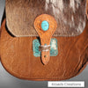 The Salley - Brown and Turquoise