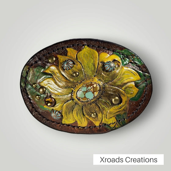 Sunflower Belt Buckle