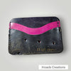 Baseball Glove Mini Wallet- black/pink
