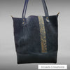 Basic Tote - Black Hair on w/ gold embossed details