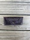 Glasses case - Custom- Flower Garden Purple Chameleon