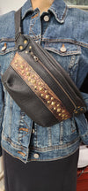 Custom Bum Bag- Black and Gold 50% remaining
