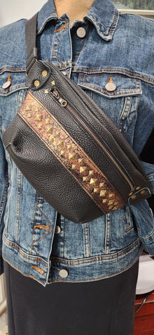  Custom Bum Bag- Black and Gold 50% remaining