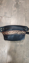 Custom Bum Bag- Black and Gold 50% remaining