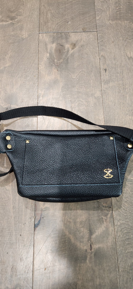 Custom Bum Bag- Black and Gold 50% remaining