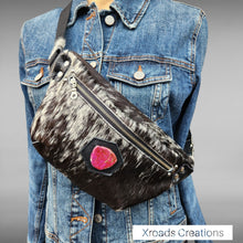  The Bum Bag - Hair on with purple stone
