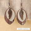 Earrings - Layered Leather with charms