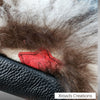 Dorothy L - Fuzzy Tooled - Tricolor Mongolian Sheep and Ostrich