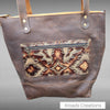 Basic Tote - Hair On Brown with horses detail