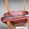 Basic Tote - Hair On Brown and white with Embossed Pocket