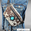 The Bum Bag - Hair on with turquoise stone