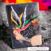  Bird in my Head Tooled Passport Wallet