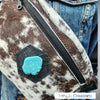 The Bum Bag - Hair on with turquoise stone