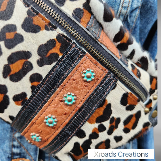 The Bum Bag - Hair on Leopard print