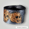 Cuff - Hand Tooled - Skulls