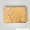 Mini Card Wallet- Lizard skin, burgundy, ochre