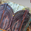 Boot Bag - Brown/Green