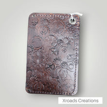  Cogs and Gears - Mini Vertical Stamped ID Wallet