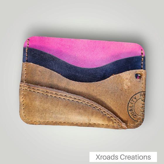 Baseball Glove Mini Wallet- pink,black,tan