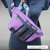 The Bum Bag - Purple with Embossed and Exotic Accents