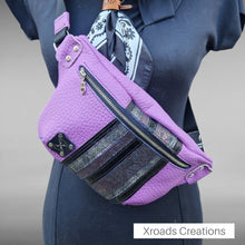  The Bum Bag - Purple with Embossed and Exotic Accents