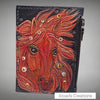 Zippered Wallet Tooled- Year of the Fire Horse