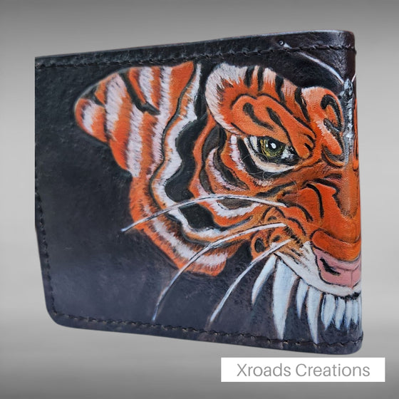 Bifold Wallet - Tooled- Tiger Butterfly