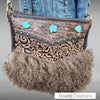 Dora - Fuzzy - Brown Mongolian Sheep with Turquoise stone