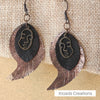 Earrings - Layered Leather with charms
