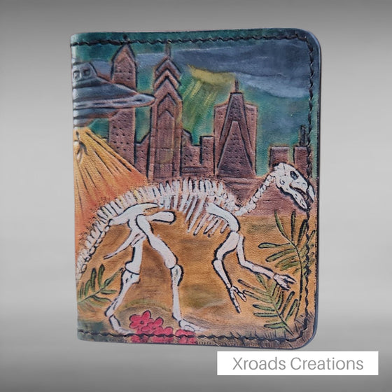 Dinosaur three ways Premium Folding Wallet - First Place winner!!!
