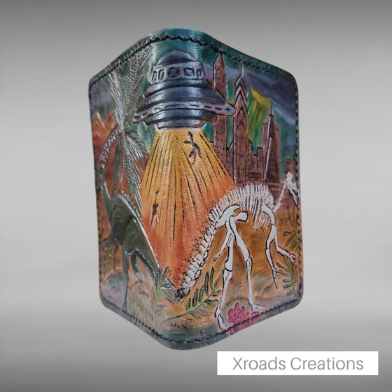 Dinosaur three ways Premium Folding Wallet - First Place winner!!!