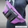 The Bum Bag - Purple with Embossed and Exotic Accents