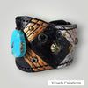 Cuff - Hand Tooled with Turquoise