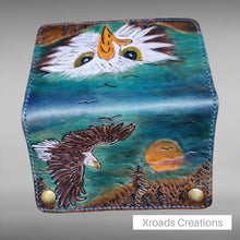  Bikers Wallet - Hand Tooled- Eagle