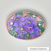 Purple Flowers Belt Buckle