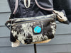 The Bum Bag - Salt & Pepper, Kingman turquoise