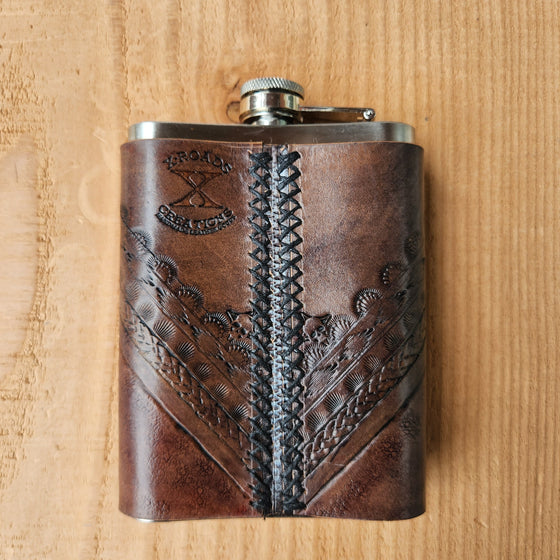 Flask - Butterfly Skull